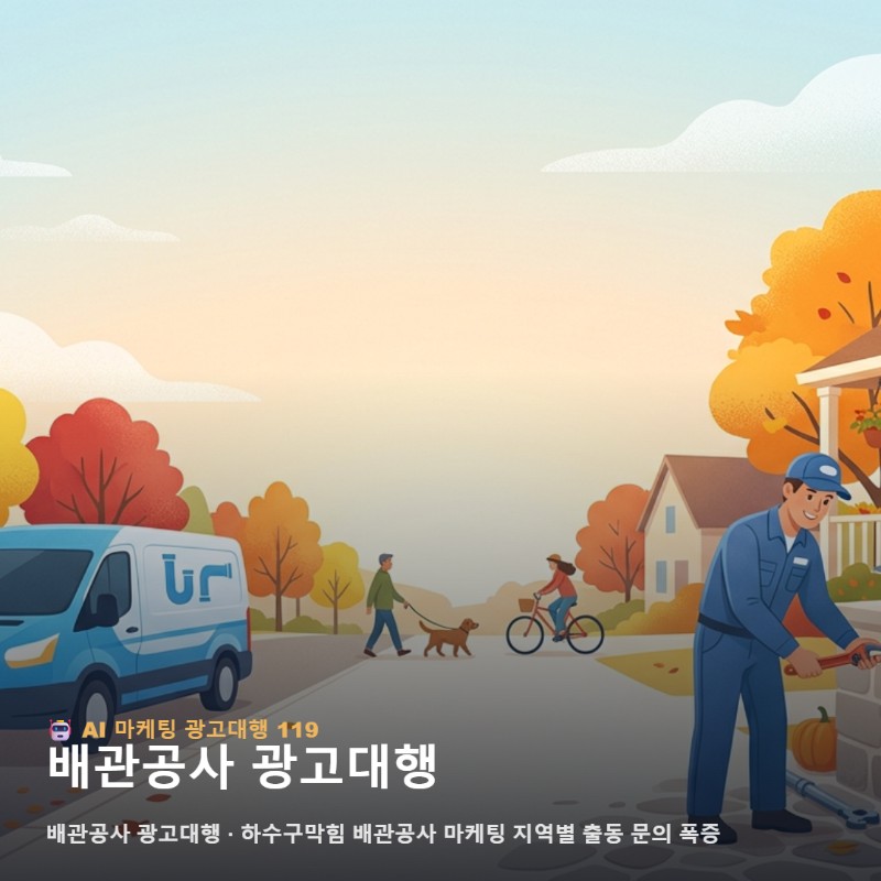 [배관 사장님] 하수구막힘 마케팅·배관공사 광고대행 | 지역별 출동 문의 폭증 관련 이미지 1