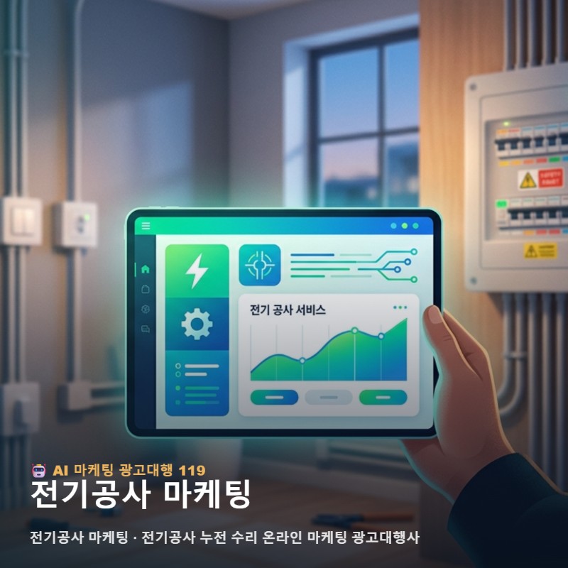 상가 가정집 전기공사 출동 업체 온라인 SNS 마케팅 누전수리 광고대행 유치 관련 이미지 1