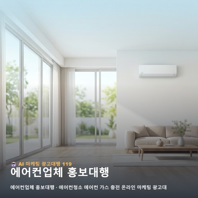 에어컨청소 업체 가스 충전 온라인 SNS 마케팅 성수기 예약 광고대행 관련 이미지 1