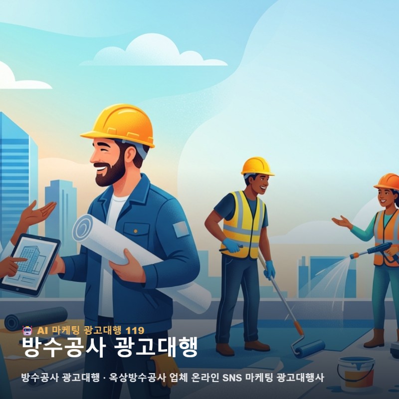 옥상방수 마케팅 및 방수공사 광고대행 전략으로 대형 견적 확보 관련 이미지 1