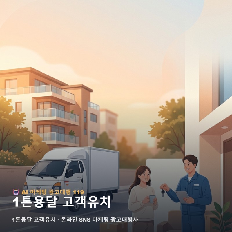 용달 이사 사장님 콜 연결 증대 온라인 SNS 마케팅 광고대행사 관련 이미지 1